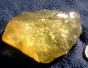 Libyan Desert Glass Meteorite Tektite impact specimen( 700 crt)Dimples GEM AAAA+