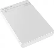 Simplecom SE203 Tool Free 2.5" SATA HDD SSD to USB 3.0 Hard Drive Enclosure White