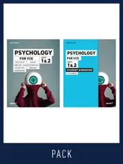 Psychology for VCE Units 1 & 2 Student pack (Student Book+Student Workbook)