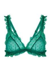 Love Stories Love Lace Point D'esprit Soft-cup bra - Green 34C/D (34 C/D)