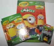 Crayola Minions Googly Eyes Coloring Pad Set Mini Coloring Pages Markers Crayons