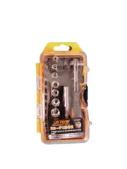 NEW 23 PC RATCHET SCREWDRIVER SET SOCKET DRIVE BITS PHILIP FLAT SLOTTED TORX HEX