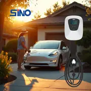 SINO - 7kW EV Charger with Touch Screen (4G/WiFi) for Commercial and Residential