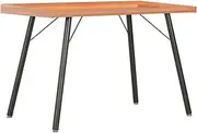 Brown Engineered Wood Desk Table 90x50x79cm, Home Office Computer Workstation, Modern Standing Desks with Adjustable Steel Legs and Enhanced Edge Protection
