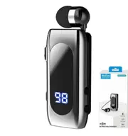 Bluetooth 5.2 Headphone Talk/Music Time 20 Hours,LED Digital Display,Noice Cancelling Wireless Earphones-Silver