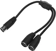 8 Pin DIN MIDI Splitter Cable 8 Pin DIN Male to 2 8 Pin DIN Female Splitter Cable Beep Sound Connection Cable 30cm