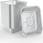 20CM Aluminum Foil Tin Box Oil-proof BBQ Drip Pan Tray Kitchen Baking Tool