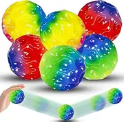 6 Pieces Astro Jump Ball, Space Ball Moon Ball, 7 cm Gradient Moon, Super high Bouncing Ball, high Jumps Rubber Ball, Planet Bouncing Balls, Bouncing Ball for Children
