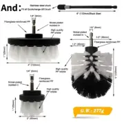 Brush Drill Brush Attachment Power Scrubber Tools for Cleaning Carpet & Leather