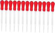 NAMOARLY 13pcs Glass Droppers Silicone Mold Pipettes for Home School Experiments Lightweight and Portable Liquid Transfer Tools