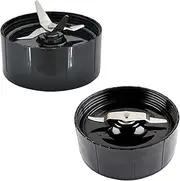 Cross & Flat Shaver Blades Replacement Part, Compatible for MB1001 Magic Bullet 250W， Blender Blades Mixer Accessories