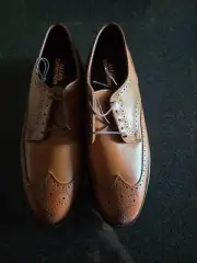New Allen Edmonds Walnut Mens Leather Lace-Up Oxfords Leather Dress Shoe 13 3E