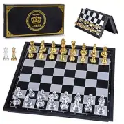 10'' Magetic Travel Chess Set, Plastic Portable Folding Chess Board Game with