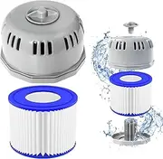 For Lay Z Spa Filter Holder Housing - Pool Cleaning Cartridge Holder, Cover and Housing Set for Spa's Filter System, Lay-Z-Spa Bestway Double Filter Housing for Lazy Spa All Models New 54123 54112