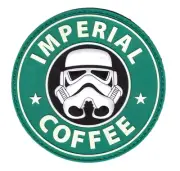 Pvc Imperial Coffee Stormtrooper Dark Side Patch for VELCRO® BRAND Hook Fastener