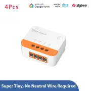 4Pcs Sonoff ZBMINI L2 Smart Zigbe3.0 Switch No Neutral Required Intelligent Two-way Control Relay Module Timer Voice Con