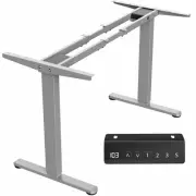 VIVO Gray Electric Dual Motor Standing Desk Frame, Height Adjustable Legs
