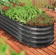 Livsip Galvanised Raised Garden Bed 240X80X42CM