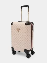 GUESS Women's Pink Logo Wilder 45cm Suitcase