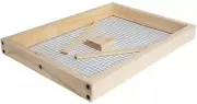 DECOHS 8 Frame Bee Hive Candy Board- Pine Wood Winter Candy Board for Beehive