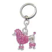 Pink Poodle Keyring