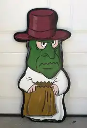 GREEN MASK GHOST ~ PEANUTS Great Pumpkin ~ HALLOWEEN LAWN ART ~ YARD DECOR