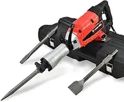 Baumr-AG 2400W Pro-Grade Electric Demolition Jackhammer, with 3 Bonus Chisels, Carry Case