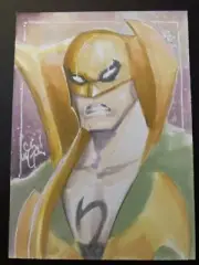 IRON FIST Sketch Card Original Art Chris McJunkin DEFENDERS
