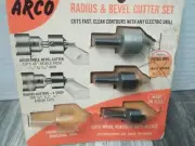 Vintage Arco Radius & Bevel Cutters Cutting Tools ( 3 BITS) READ