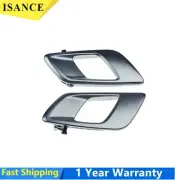 Pair Matte Silver Inner Door Handle For Ford Ranger Everest Mazda BT50 2012-2019