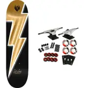 Powell Peralta Skateboard Complete Flight 308 Mike Vallely Lightning Bolt Gold