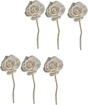 6Pcs Essential Oil Rattan Sticks for Aromatherapy Diffusers for Home Decoration Quick Absorption and Fragrance Distribution for Living Room Kitchen Bedroom
