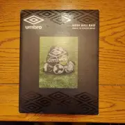 Umbro Mesh Ball Bag With Drawstring Holds 10 Soccer Balls BRAND NEW IN BOX