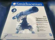 Smithsonian Telescope STEM Magnification 30x w/ Aluminum Tabletop Tripod NEW!