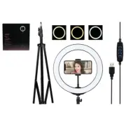 Ring Fill Light with Stand Professional Live Stream Selfie USB Lighting