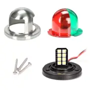 2 IN 1 Marine Boat Yacht Pontoon 12V Stainless Steel LED Bow Navigation Lights b
