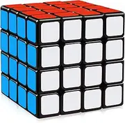 D-FantiX Yj Guansu 4x4 Speed Cube Puzzle 4x4x4 Cube Black 62mm Toys for Kids Adult