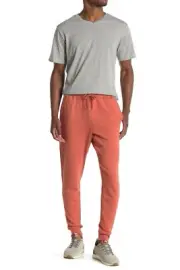 NWT Men's Large Richer Poorer Drawstring Lounge Joggers. Color: Coral