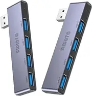 USB Hub 2Pack Right Module, Fidioto 4-Port USB Hub(1 * 3.0 Port, 3 * 2.0 Port) USB Splitter USB Expander for Laptop, Xbox, Flash Drive, HDD, Console, Printer, Camera,Keyborad, Mouse