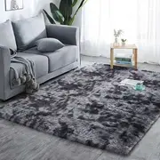 Dark Grey 60cm x 160cm Soft Plush Floor Carpet Rug Mat Living Room Bedroom