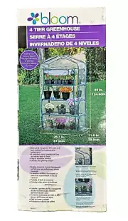 BLOOM 4 tier Green House (49in, 11.8 in, 26.7in)