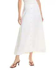 Seraphina Linen Midi Skirt