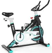 Indoor Cycling Bike Stationary - Adjustable Cycle Bike with Phone Mount＆Comfortable Seat Cushion - Exercise Bike with Heavy Flywheel Smooth Quiet Portable
