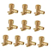 (Pack of 10) Pex A Expansion Brass Fittings 1/2"x 1/2" Female NPT Drop-ear
