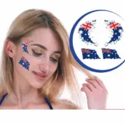 4PCS Australian Day Flag Temporary Tattoos Stickers Football Party Fan Aussie Oz
