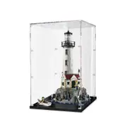 Acrylic Display Case for LEGO 21335 Ideas Motorised Lighthouse Figure Storage Box Dust Proof Glue Free