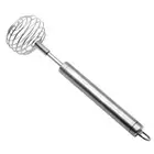Kitchen Egg Beater Hand Push Whisk Kitchen Whisk Stainless Steel