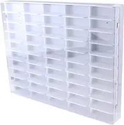 kokiya 1/64 Scale Car Display Shelf Wall Mount Protection Showcase Model Car Showcase Storage Cabinet Shelf for Toys Collectibles, White