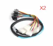 2PCS Mini SAS Power 36Pin SFF-8087 to 4 SFF-8482 29 pin with 4 SAS Cable 1M IDE