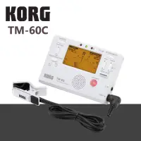 在飛比找Yahoo奇摩購物中心優惠-KORG TM-60C調音節拍器+調音夾線/功能齊全/白